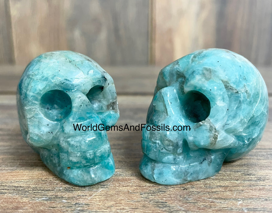 Amazonite Skull  2"