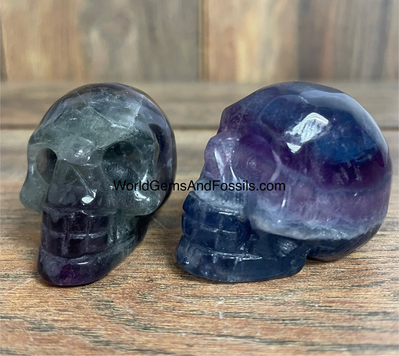 Fluorite Skull  2"