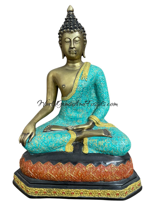 Bronze Buddha Statue 15"