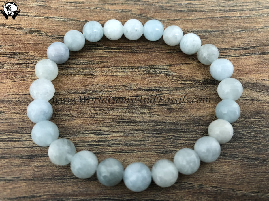 Aquamarine Bracelet 6mm