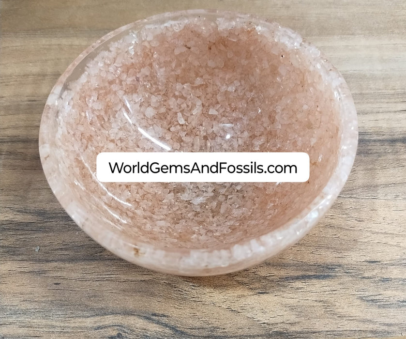 Rose Quartz Orgone Bowl 4"