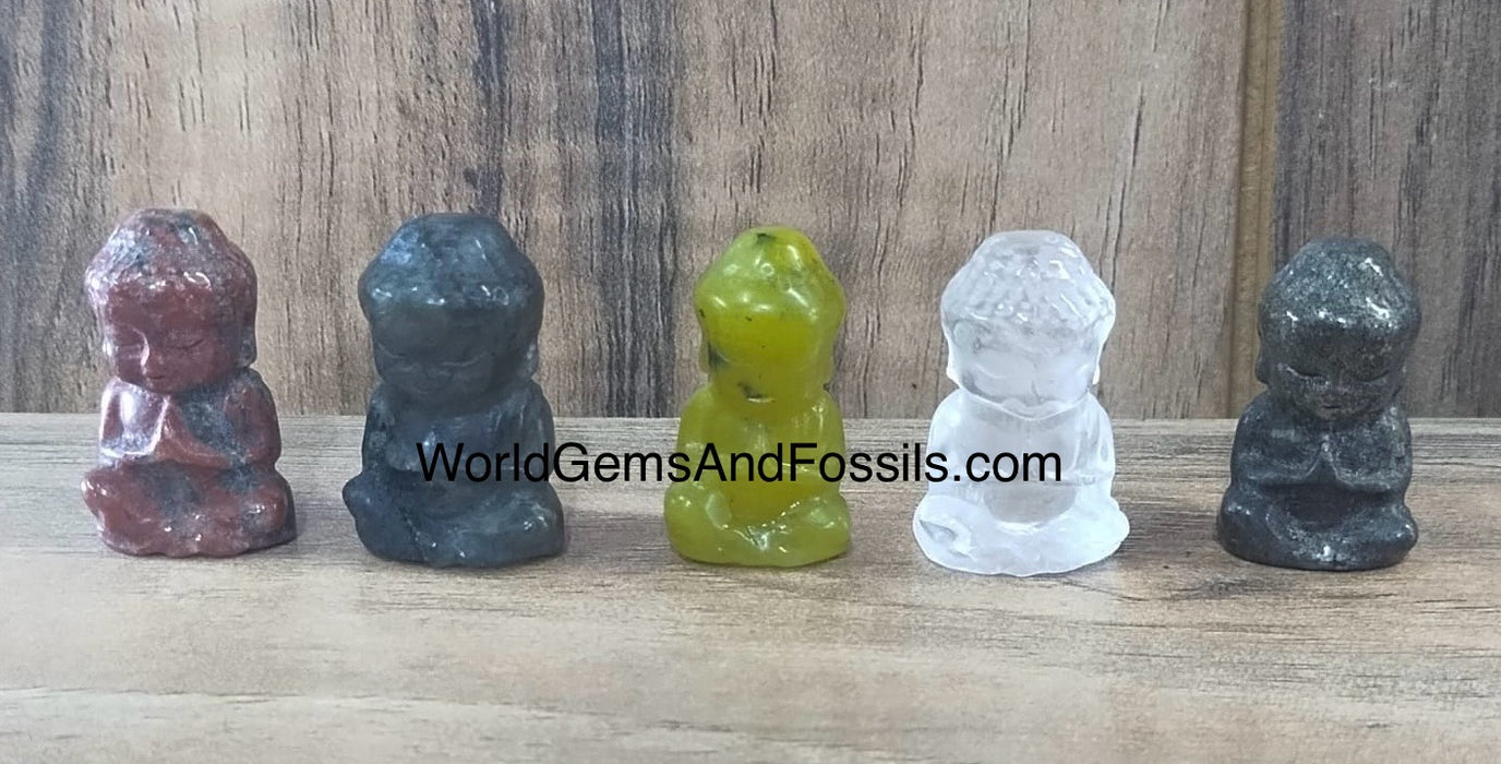 Mix Crystal Buddha 7Pc set Mini