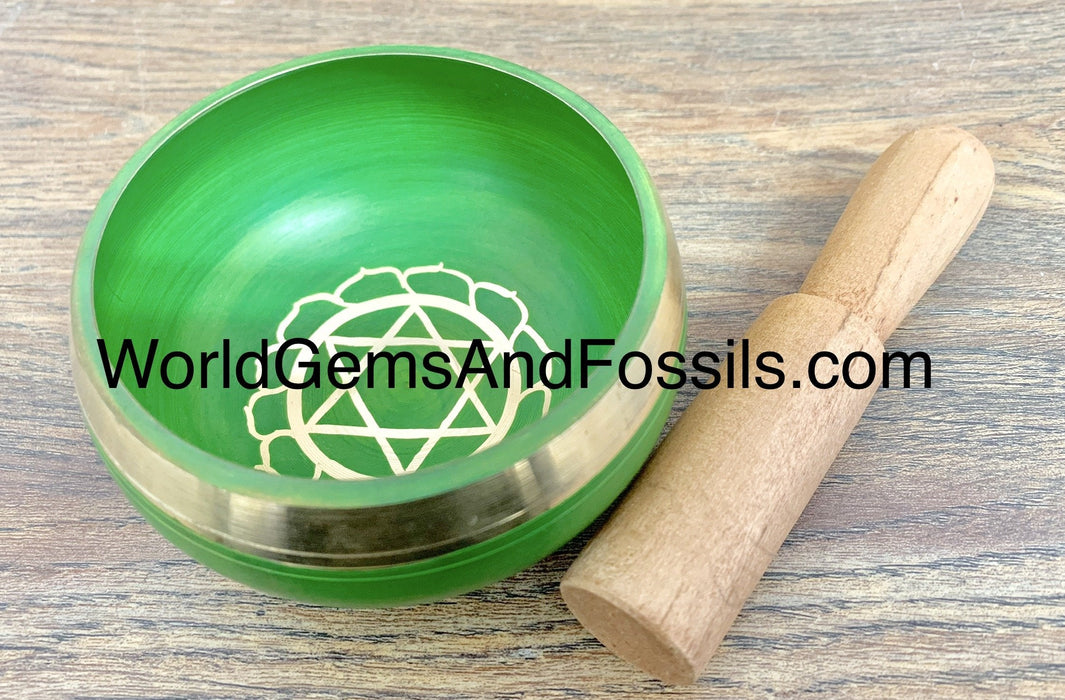 Green Chakra Singing Bowl 3"