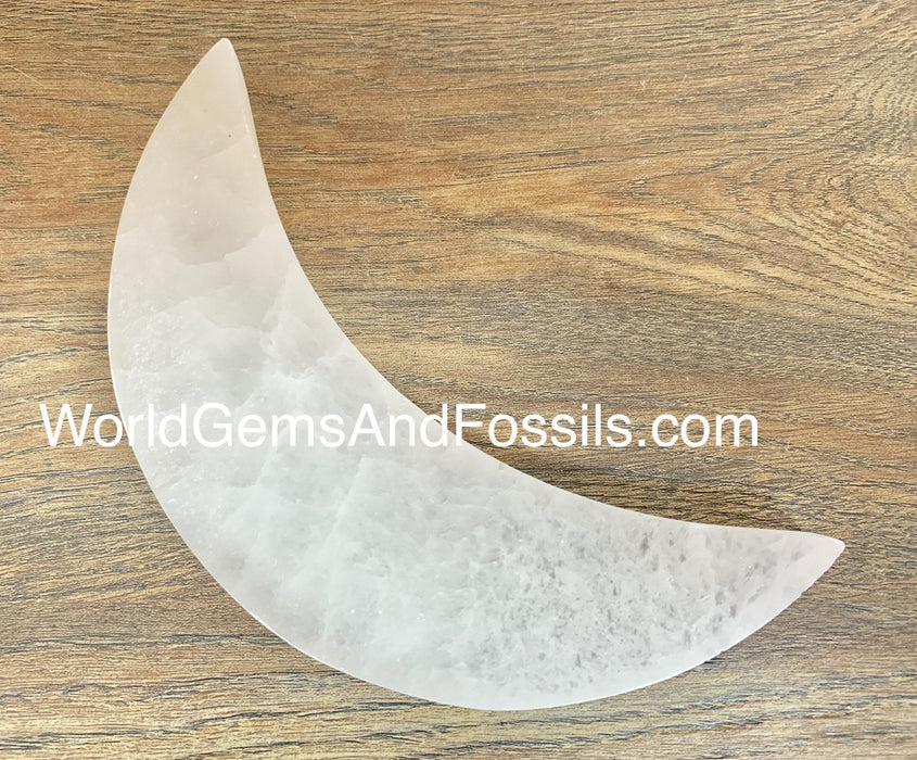 Selenite Moon 8"