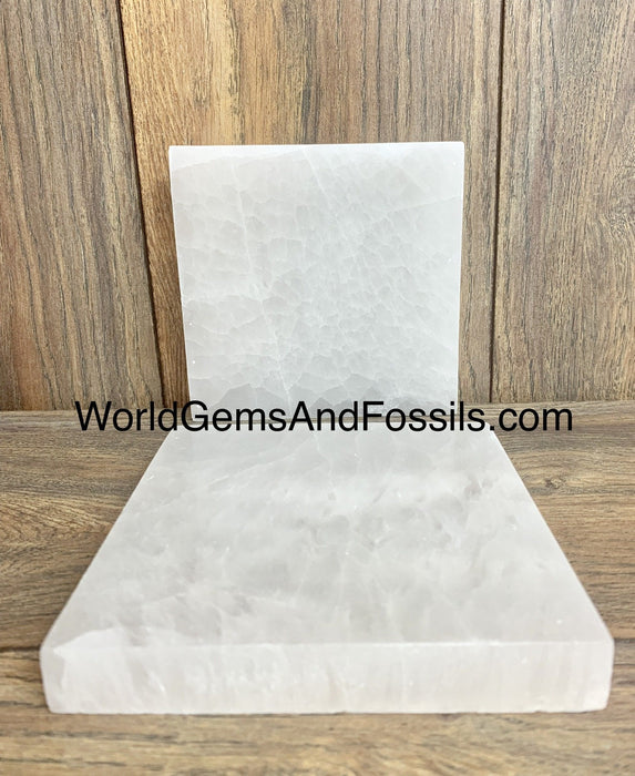 Selenite Plate Square 6"  30pcs/Box