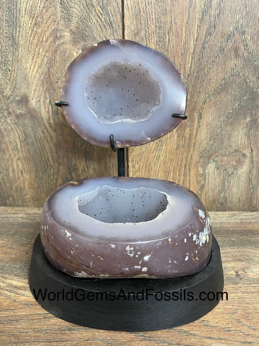 Agate Geode Jewelry Box  4.5”  # 3