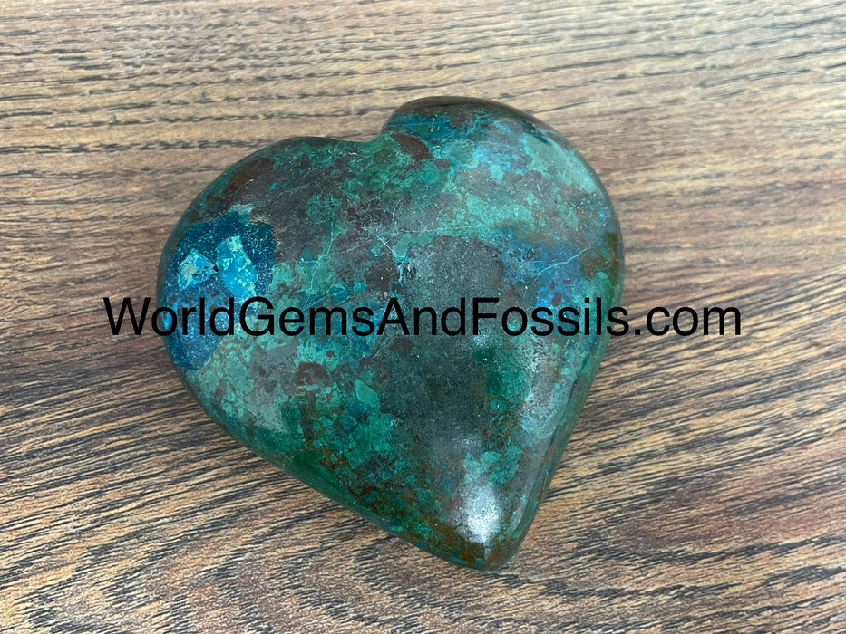 Chrysocolla Heart 2.5”-2.75”