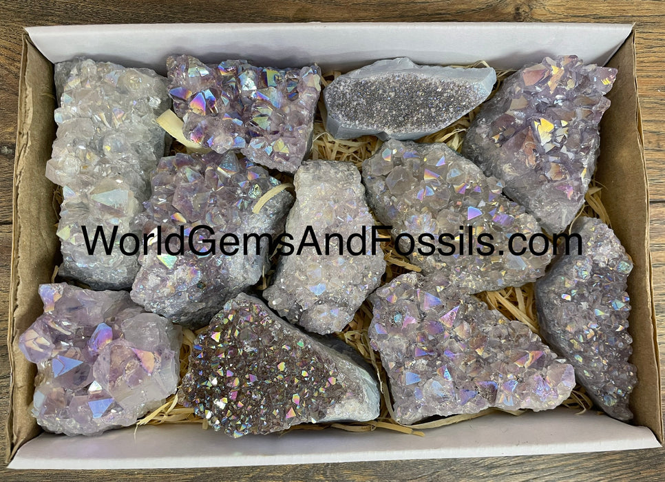 Aura Amethyst Druze Flat