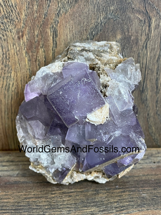 Purple Fluorite Specimen 4.25” #4