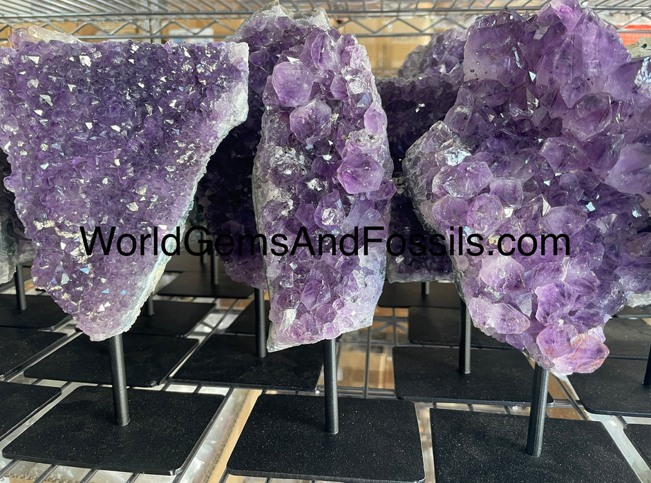 Amethyst Specimen On Metal Stand