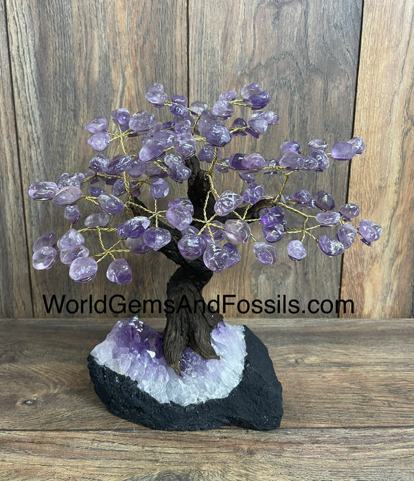 Amethyst Bonsai Tree On Amethyst Base #24