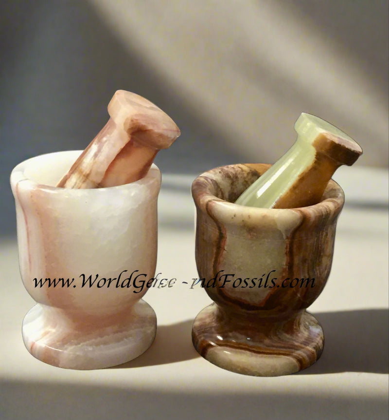 2" Green Onyx Mortar And Pestle
