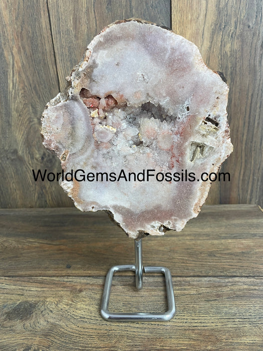 Pink Amethyst On Stand  11”  #3