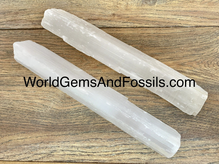 Selenite Stick Wand 10"