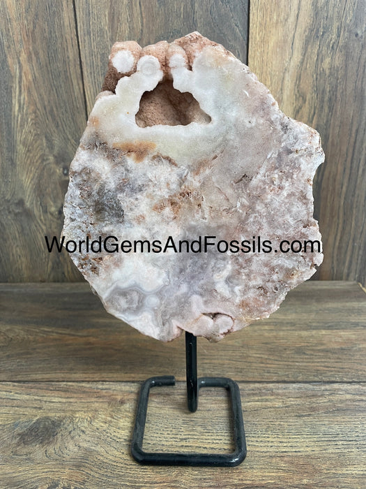 Pink Amethyst On Stand  11”  #4