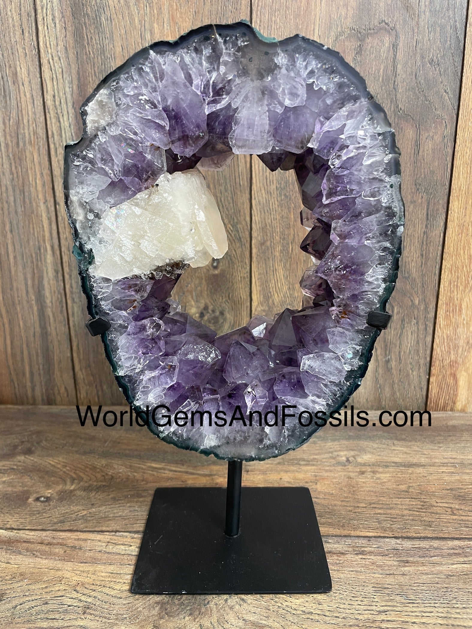 Amethyst On Metal Stand
