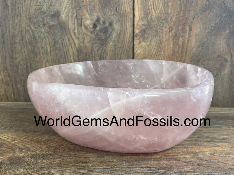 Rose Quartz Bowl 7” #2