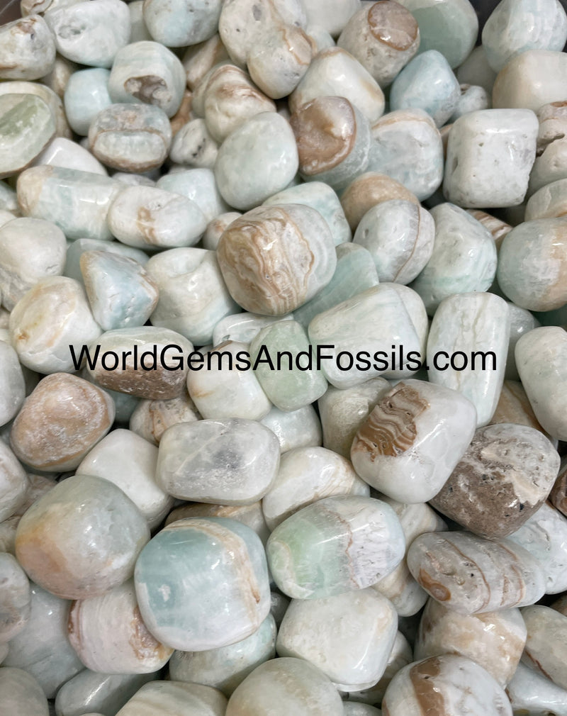 Caribbean Calcite Tumbled Stone 1 lb