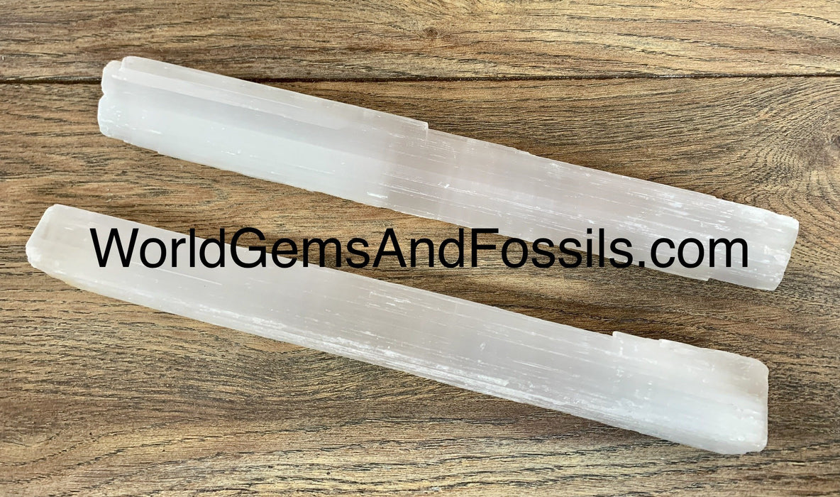 Selenite Stick Wand 12"