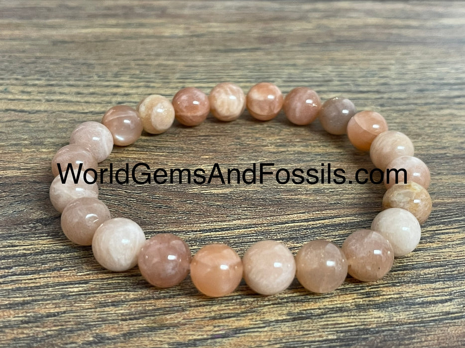 Peach Moonstone Bracelet 8mm