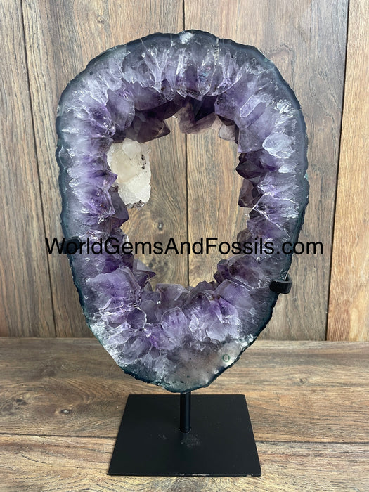 Amethyst Specimen On Stand 12.5”  #8 Ring