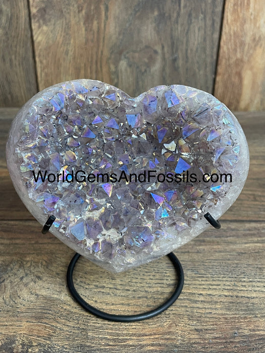 Aura Agate Heart 4.5”  #2