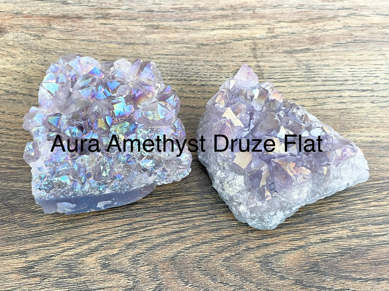 Aura Amethyst Druze Flat