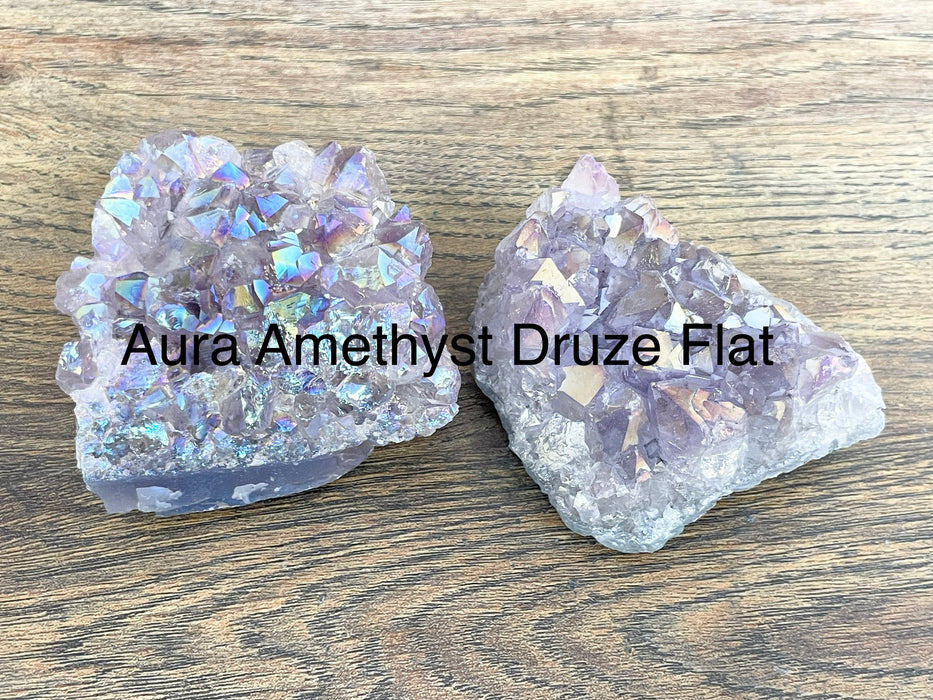 Aura Amethyst Druze Flat