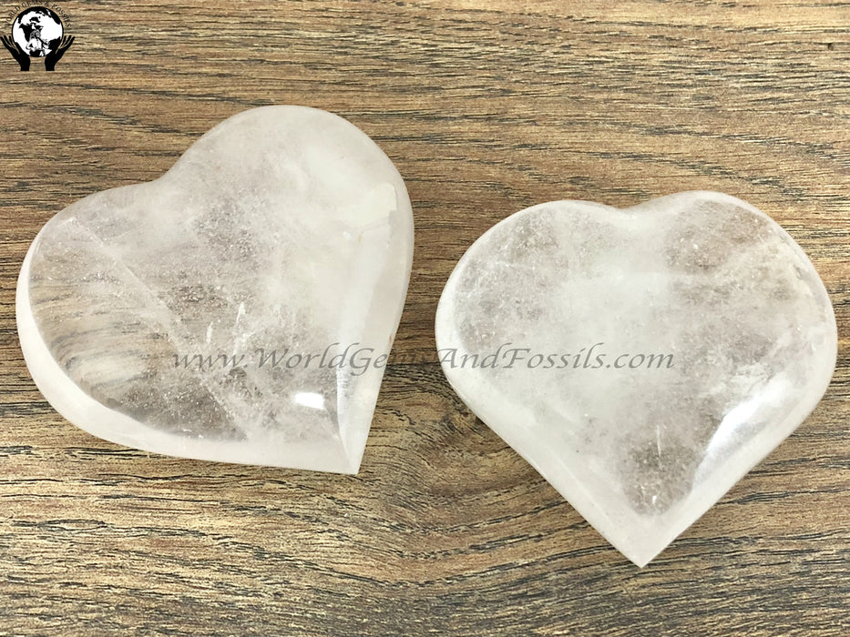 Clear Quartz Heart 2.7”