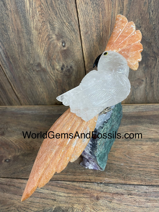 Crystal Bird On Stand  #9  Small