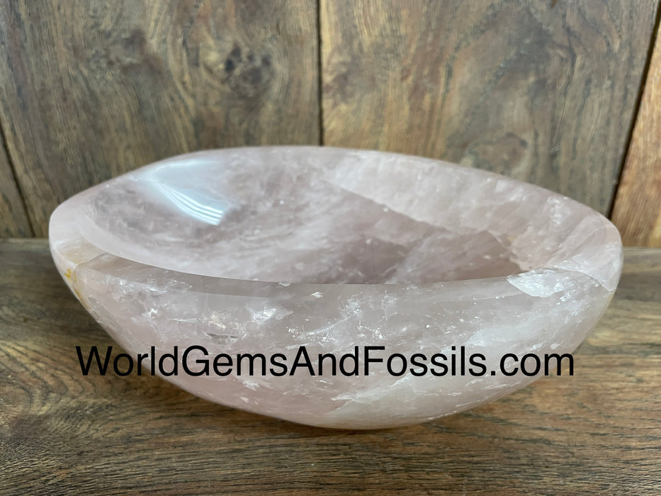 Rose Quartz Bowl  8” #6