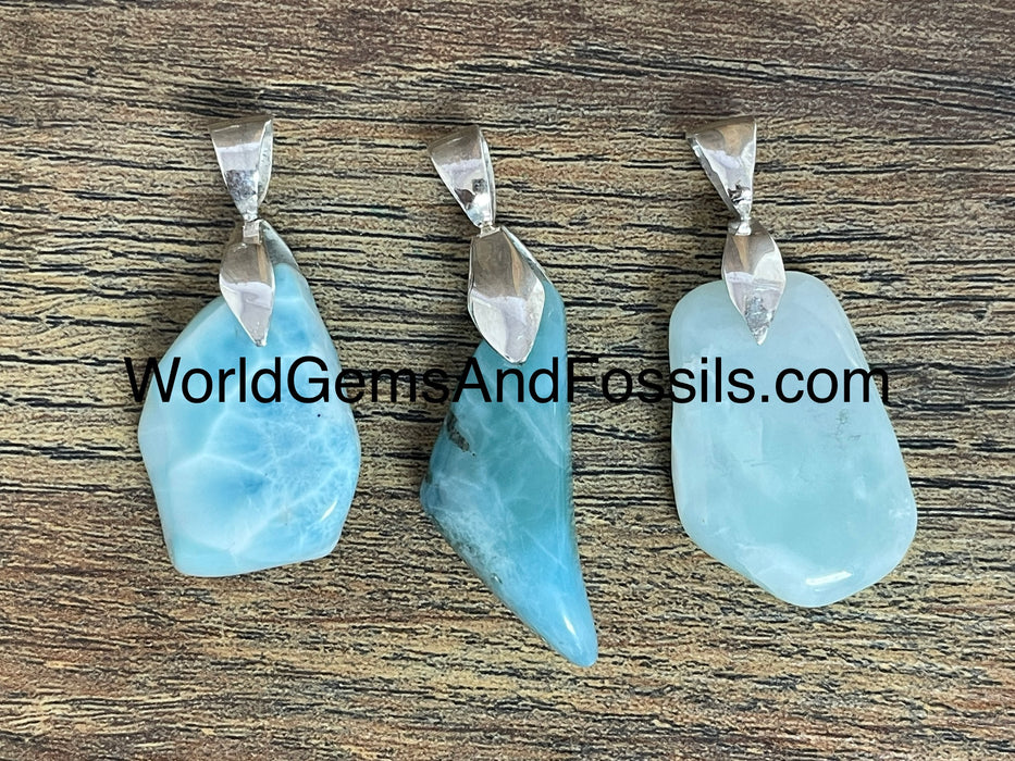 Larimar Pendant Sterling Silver #6