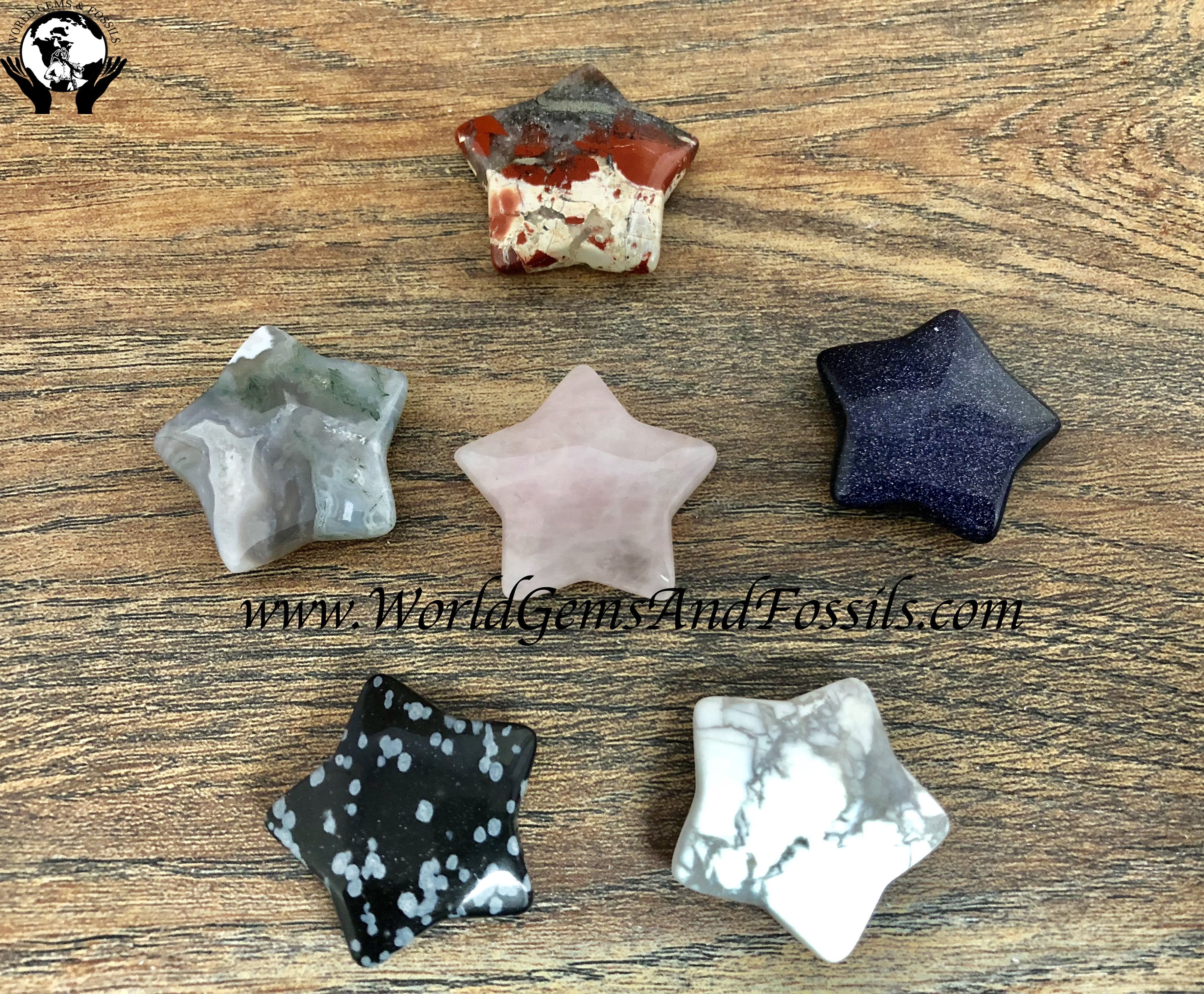 30mm Gemstone Stars