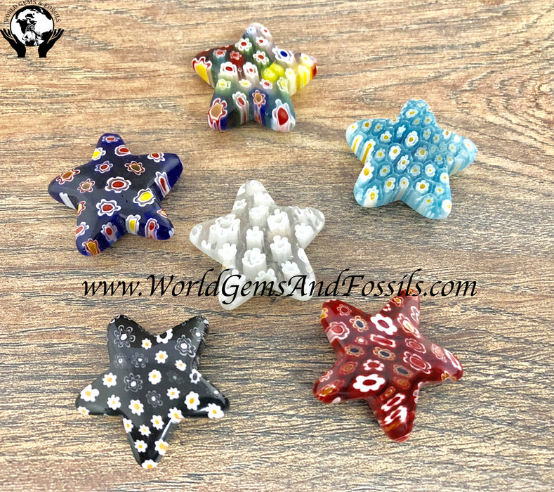 30mm Millifiori Stars