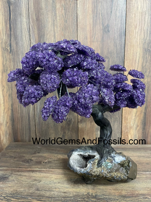 Amethyst Tree On Amethyst Base 15"