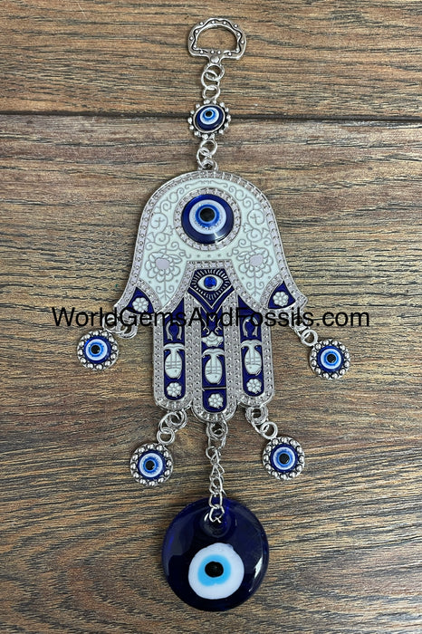 Hamsa Hand Hanger Blue