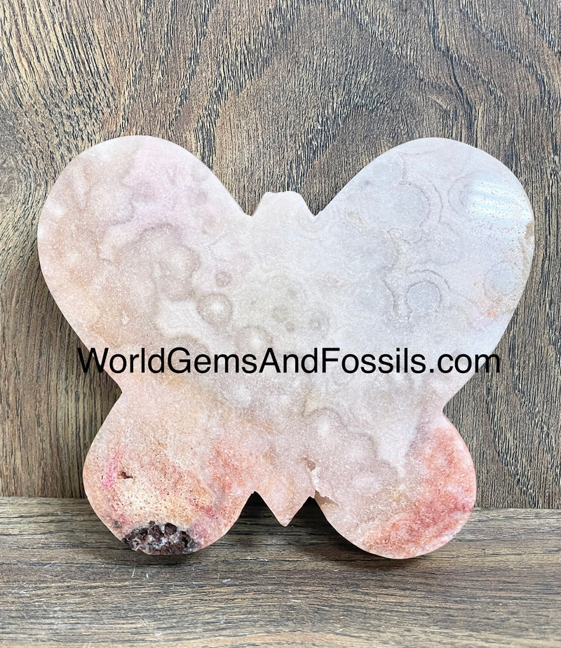 Pink Amethyst Butterfly 4” Dyed