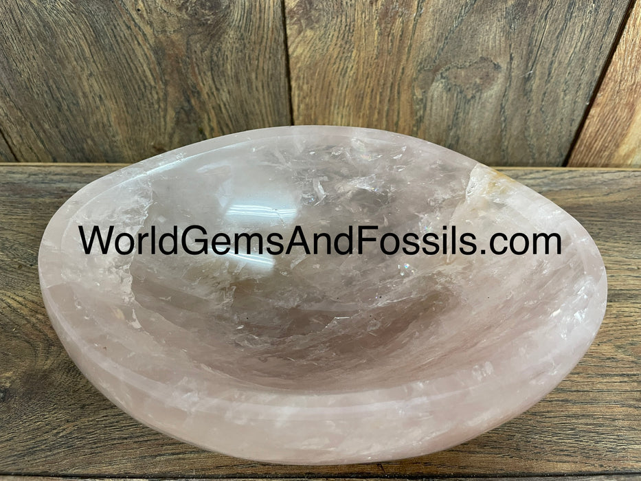 Rose Quartz Bowl  8” #6