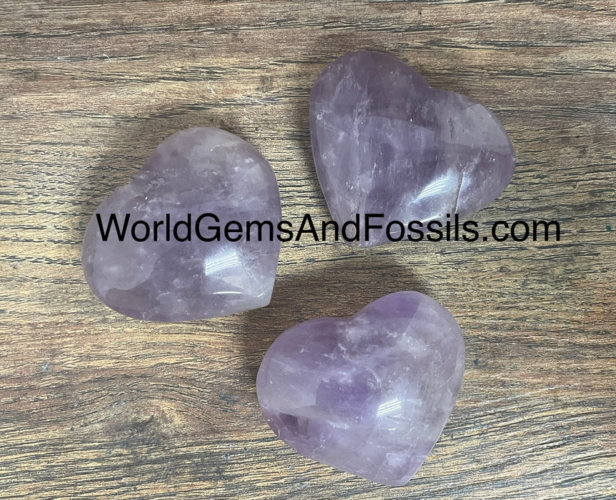 Amethyst Heart  45-50mm