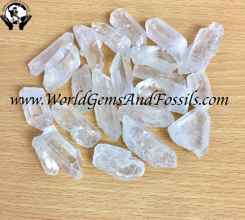 Clear Quartz Point Natural Grade A 1 lb 1"-2" / 2.5-5cm