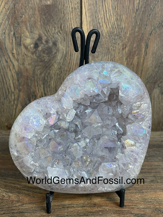 Aura Amethyst Heart 4.5”, #4