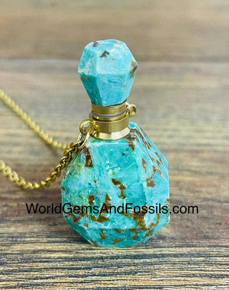 Turquoise Perfume Necklace