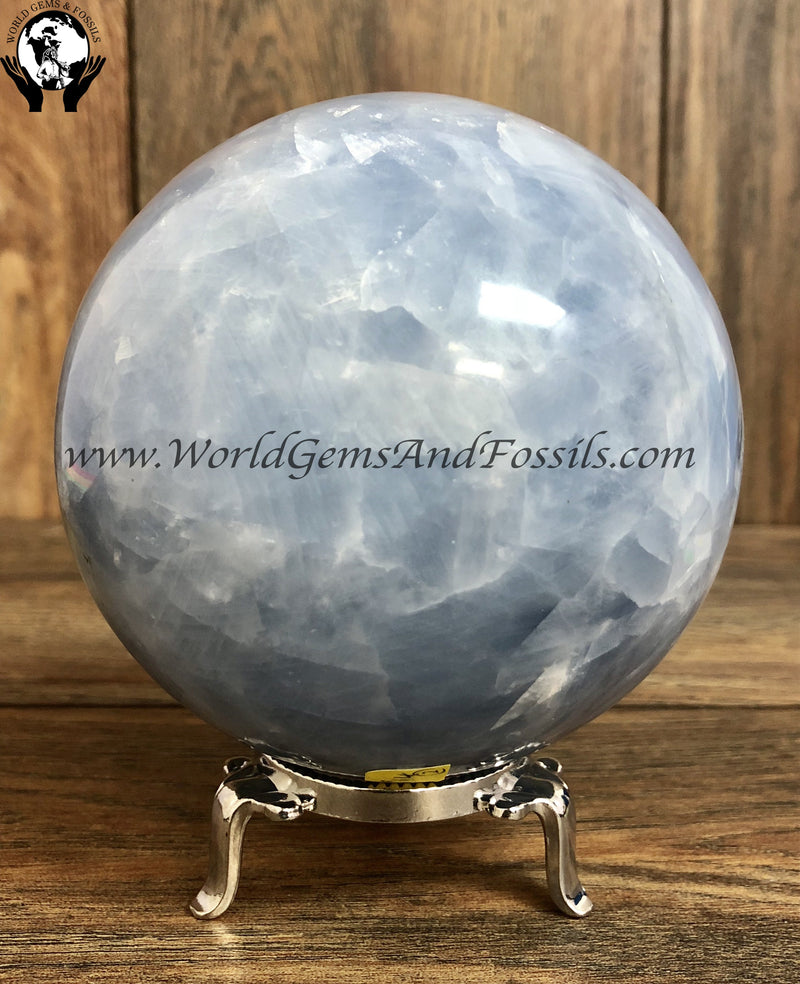 4"-4.3" Blue Calcite Sphere