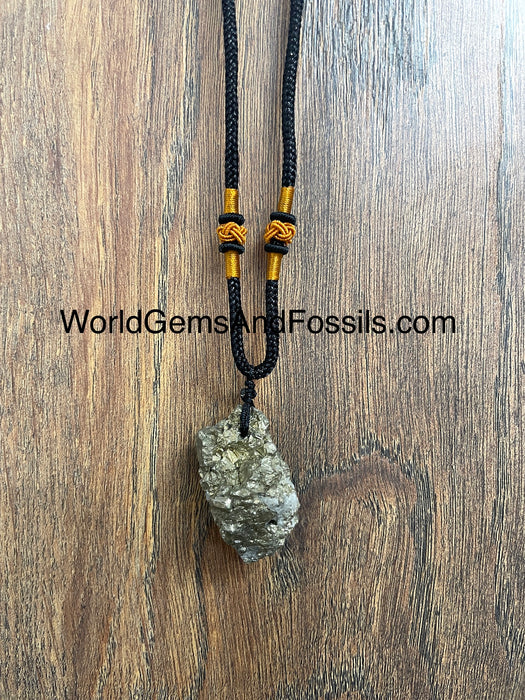 Pyrite Necklace Natural Stone