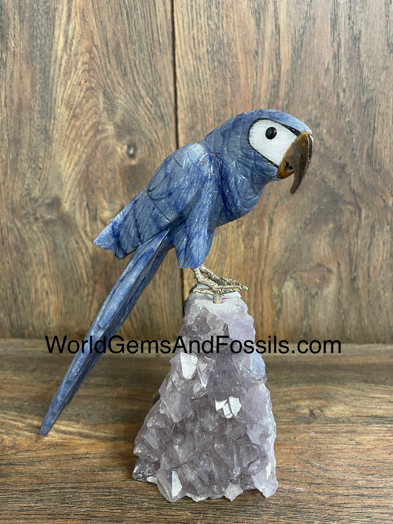 Crystal Bird On Stand Small
