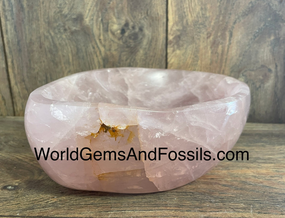 Rose Quartz Bowl 7.8” #1