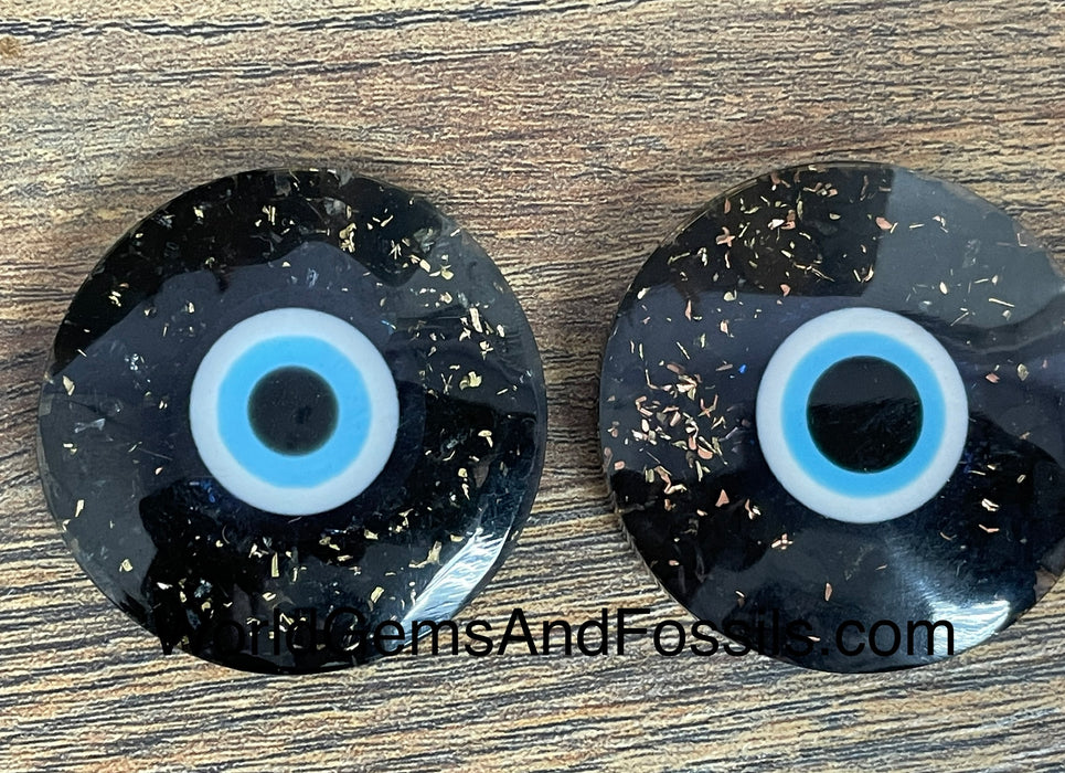 Shungite Evil Eye Orgon Disk