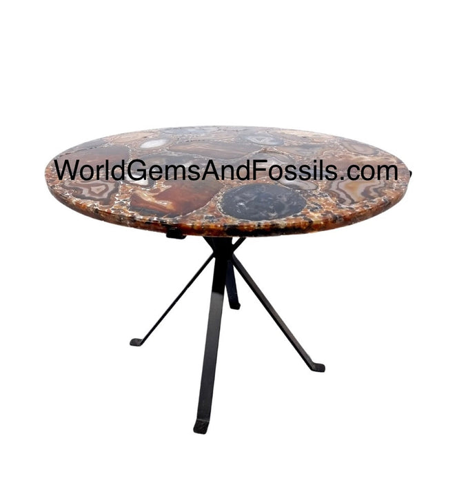 Brown Agate Table 60cm Pre Order