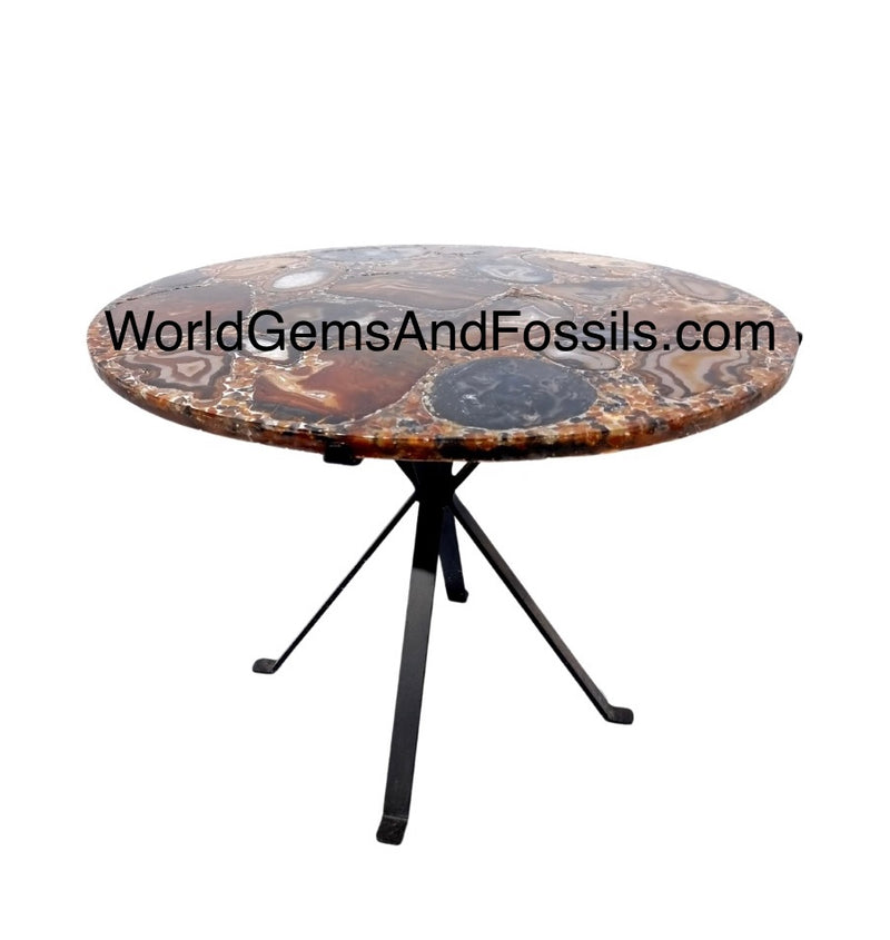 Brown Agate Table 40cm Pre Order