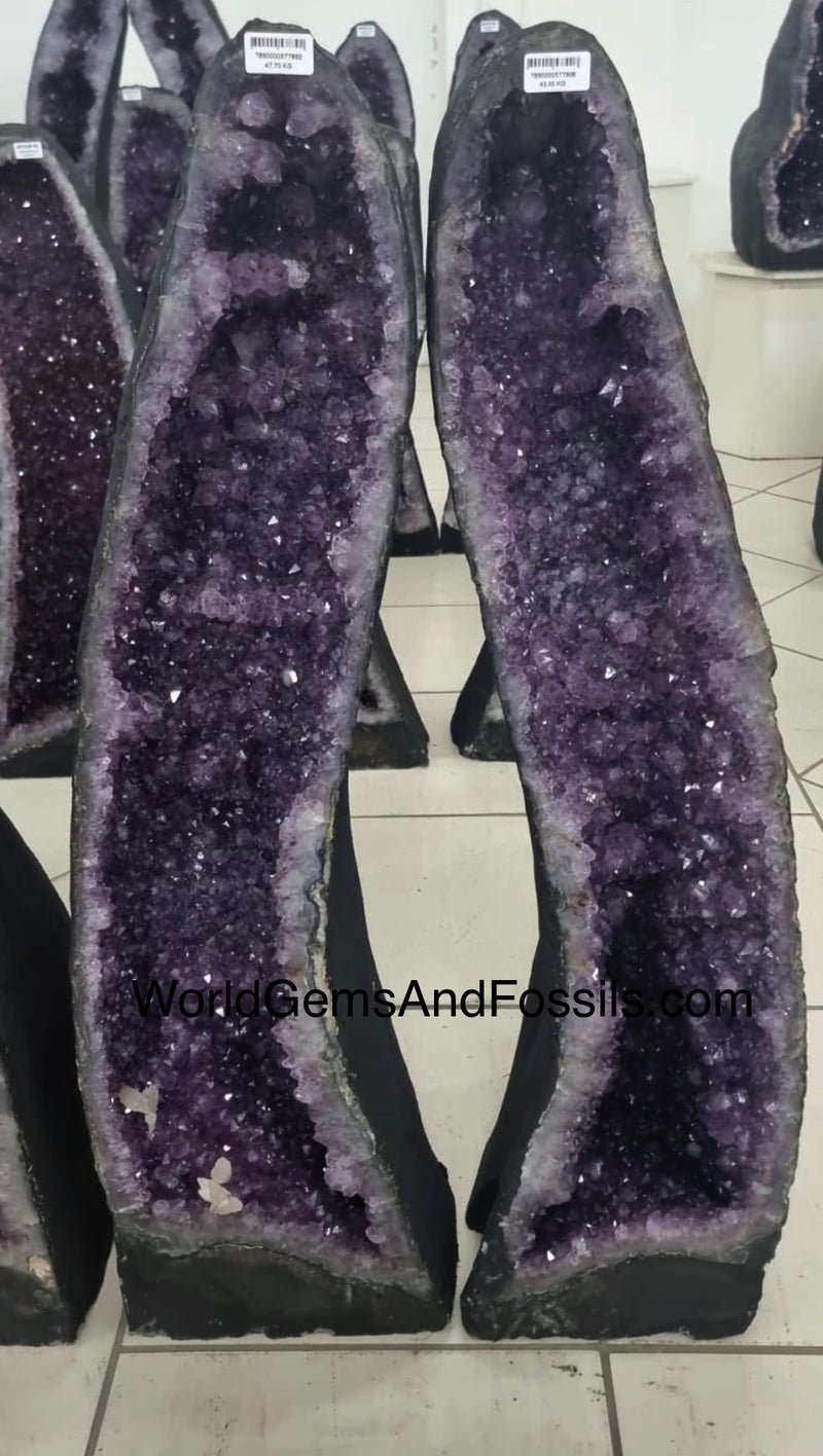 Amethyst Cathedral Pair 37.8”  (3.2 feet)